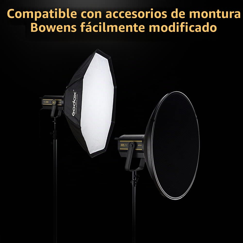 Amazon.com: Godox VL300 - Luces LED de 300 W, luz de día de 5600 K